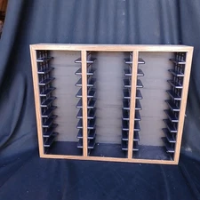 Wood Accucut Ellison Dies Block Storage Unit Storage Container Case Holds 30