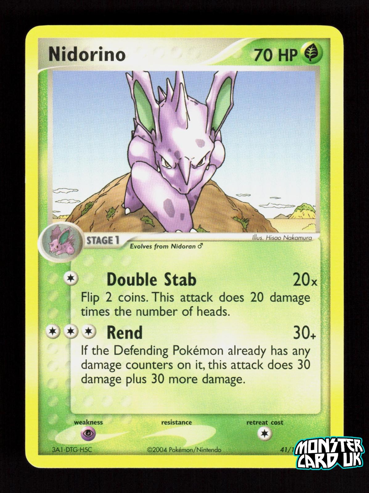 Pokemon Nidorino 41/112 FireRed & LeafGreen