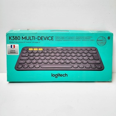 LOGITECH Keyboard K380 Wireless Bluetooth Multi-Device Compact FR AZERTY Grey