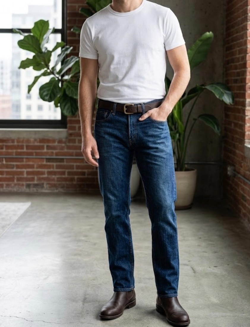 Dark Wash Blue Denim Men's Size 34x34