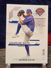 2025 Panini Prospect Edition #73 Charlee Soto Purple Parallel /49 Minnesota Twin