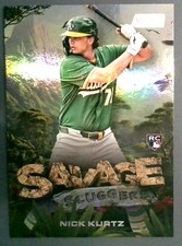 Topps Stadium Club 2025 Savage Sluggers Nick Kurtz Athletics SS-21 Rookie