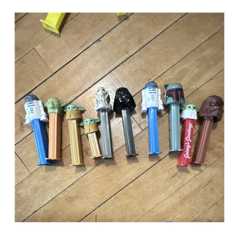 Star Wars Pez Dispensers Yoda R2-D2 Darth Vader Chewbacca Boba Fett Stormtrooper