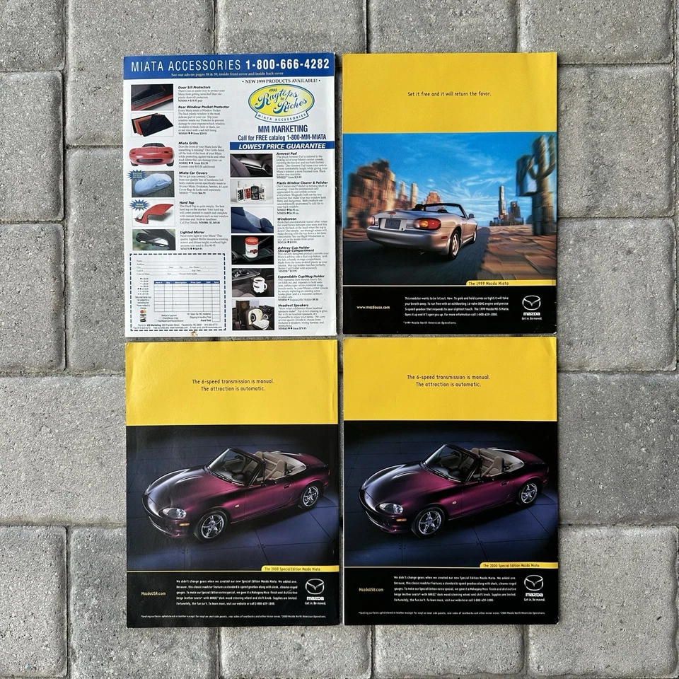 RARE Miata Magazine Miata Club Of America Magazine Issue 98’ 4, 99’ 3, 00’ 2 & 3 Foto 2 de 4