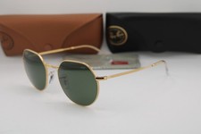 NEW RAY-BAN RB 3565 JACK 9196/31 GOLD GREEN LENS AUTHENTIC SUNGLASSES 53-20
