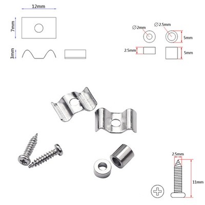 1 Pair Metal String Tree Guide Retainer For ST & SQ Electric Guitar Bass