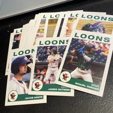 2019 Great Lakes Loons Minor League Team Set - James Outman Miguel Vargas