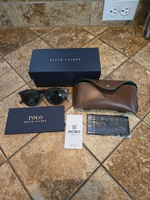 Polo Ralph Lauren Men s Wimbledon 0PH4181 Round Sunglasses Sunny Dark Havana 