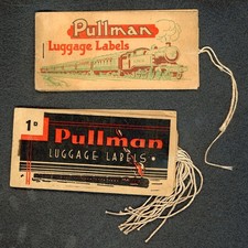 Pullman Railway Carriage Co Luggage Labels Booklets x 2 LMS c1930s