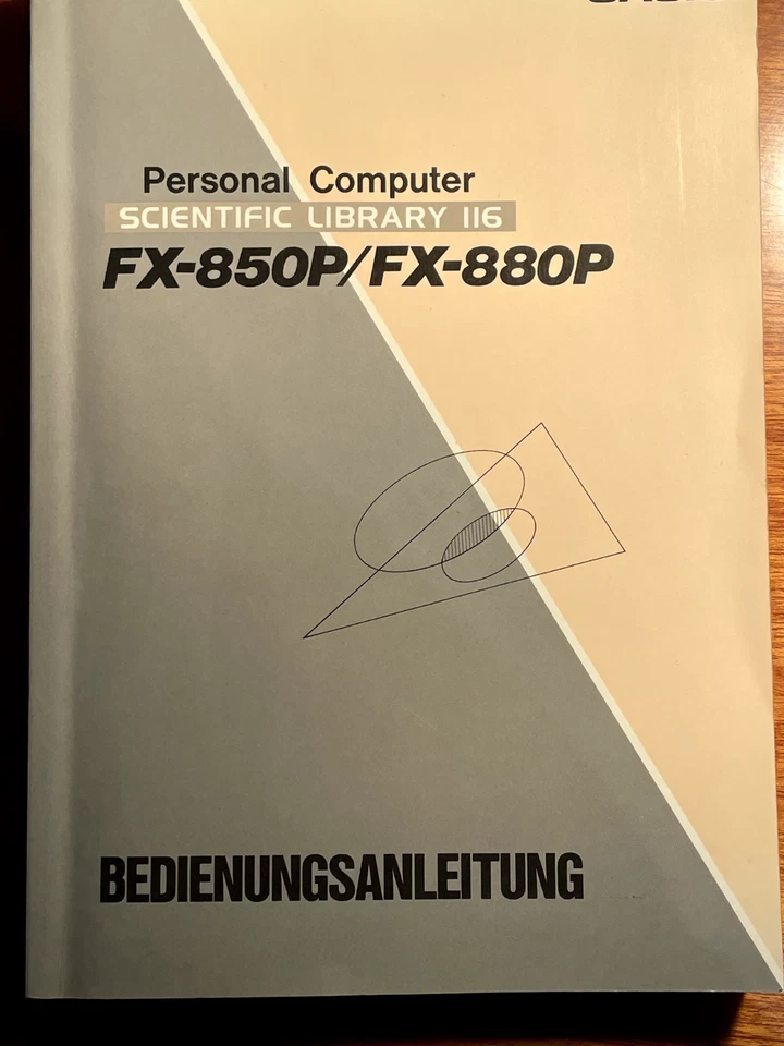Bedienungsanleitung für CASIO FX-850P / FX-880P - Personal Computer