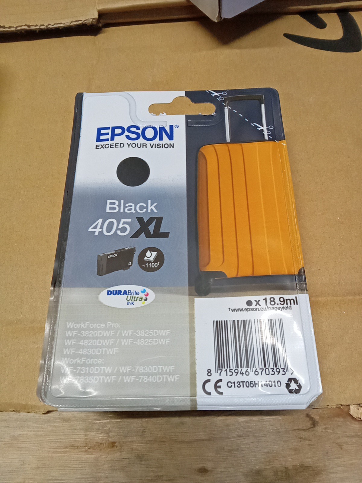 Epson 405XL DURABrite Ultra Black Ink Cartridge - High Yield - 18.9ml - C13T05H14010 - Image 20