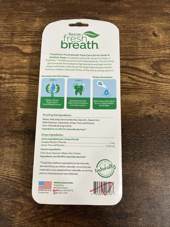 TropiClean Fresh Breath Dog Oral Care Kit Small And Medium - Image 3 of 3