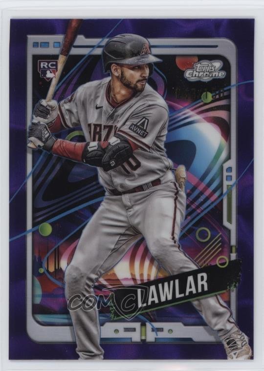2024 Topps Cosmic Chrome Purple Nebula Refractor 43/150 Jordan Lawlar #5 10z2