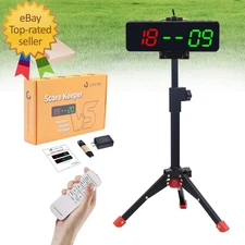 Electronic Scoreboard with Remote,Protable LED Digital Cornhole Score Keeper wit