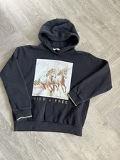 Marks & Spencer’s Girls Horse Print Sequin Black Hoodie Size Age 11-12