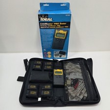 IDEAL LINK MASTER PRO Network Cable Tester In Carrying Case Model 33-825
