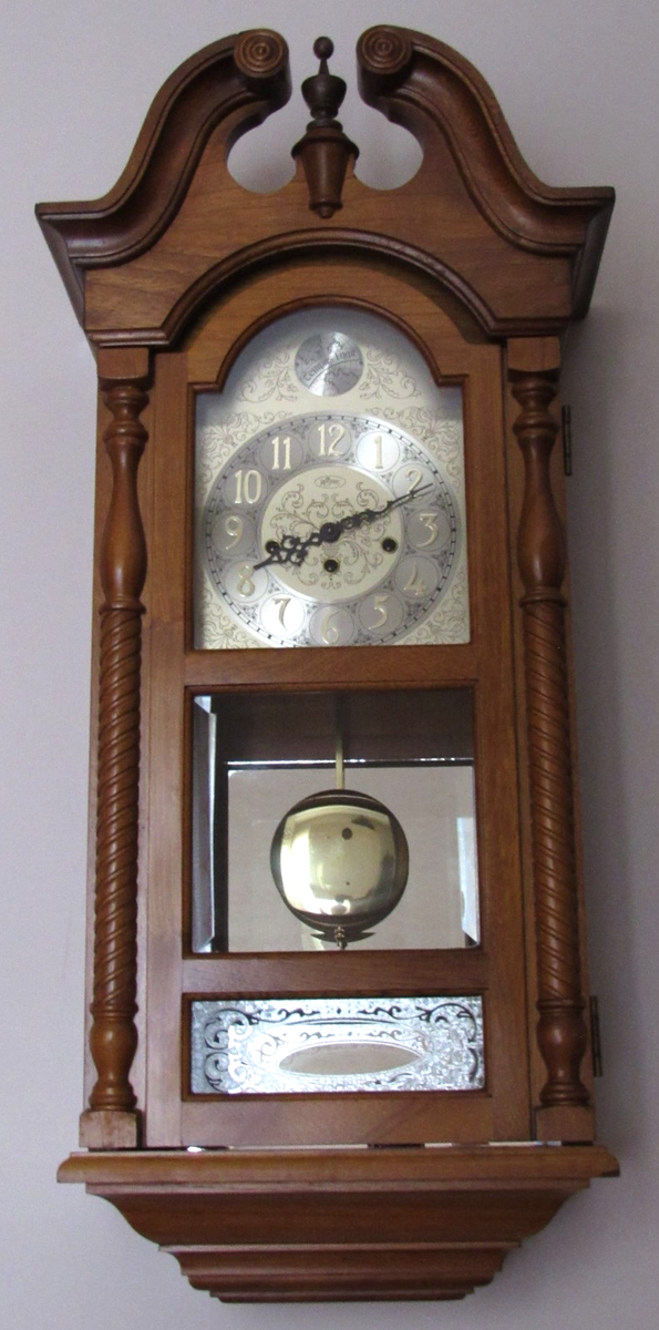 RIDGEWAY・リッジウェイ　ウエストミンスター置時計 Ridgeway Quarter Hour Westminster Chime Wall Clock 8-Day, Key-wind