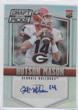 2015 Panini Prizm Collegiate Draft Picks Silver Hutson Mason #191 Auto 4k8