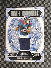 Nico Collins 2025 Panini Absolute Patch Draft Diamonds #DDJ-NCO Houston Texans