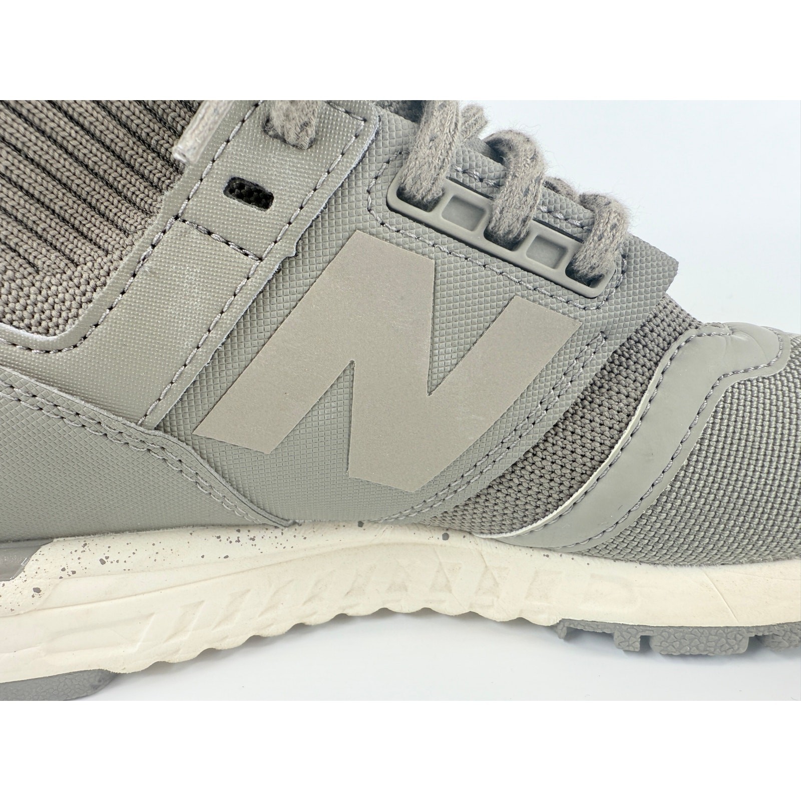 New Balance 247 Mid Gray Sneakers Size 8 US Women / 6 UK REVlite Knit High Top thumbnail 7