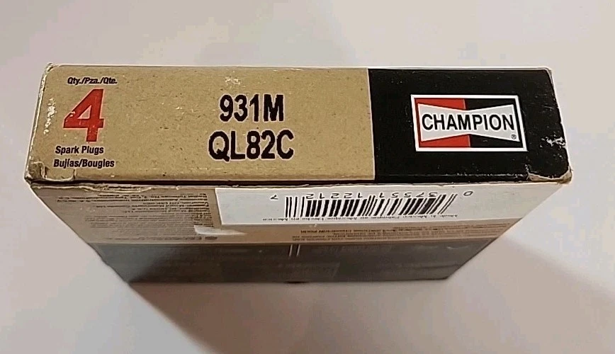 NEW Champion 931M QL82C Copper Plus Spark Plugs Qty 4 - Image 4 of 4