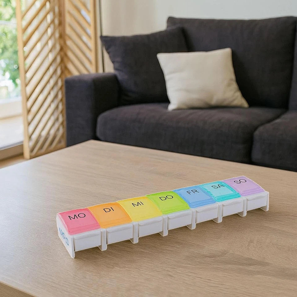 ® Pillendose Pillenbox Tablettenbox Medikamentenbox DESIGN Tablettendose Woch... - Bild 4 von 4