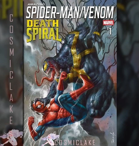AMAZING SPIDERMAN VENOM DEATH SPIRAL #1 PARRILLO MEGACON VARIANT PRESALE 4/3☪