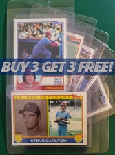BUY 3, GET 3 FREE 1983 TOPPS BASEBALL YOU PICK #401 - #600 NMMT in Card Savers!