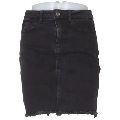 Pieces, Jeansrock, Größe: M, Schwarz, Baumwolle, Denim, Damen #BMB