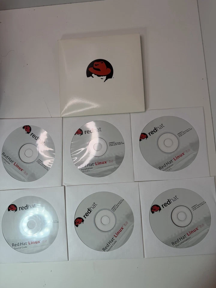 Red Hat Linux 8.0 Juego Completo de 6 CD (2002) - Instalación, Fuente, Documentos Foto 4 de 4