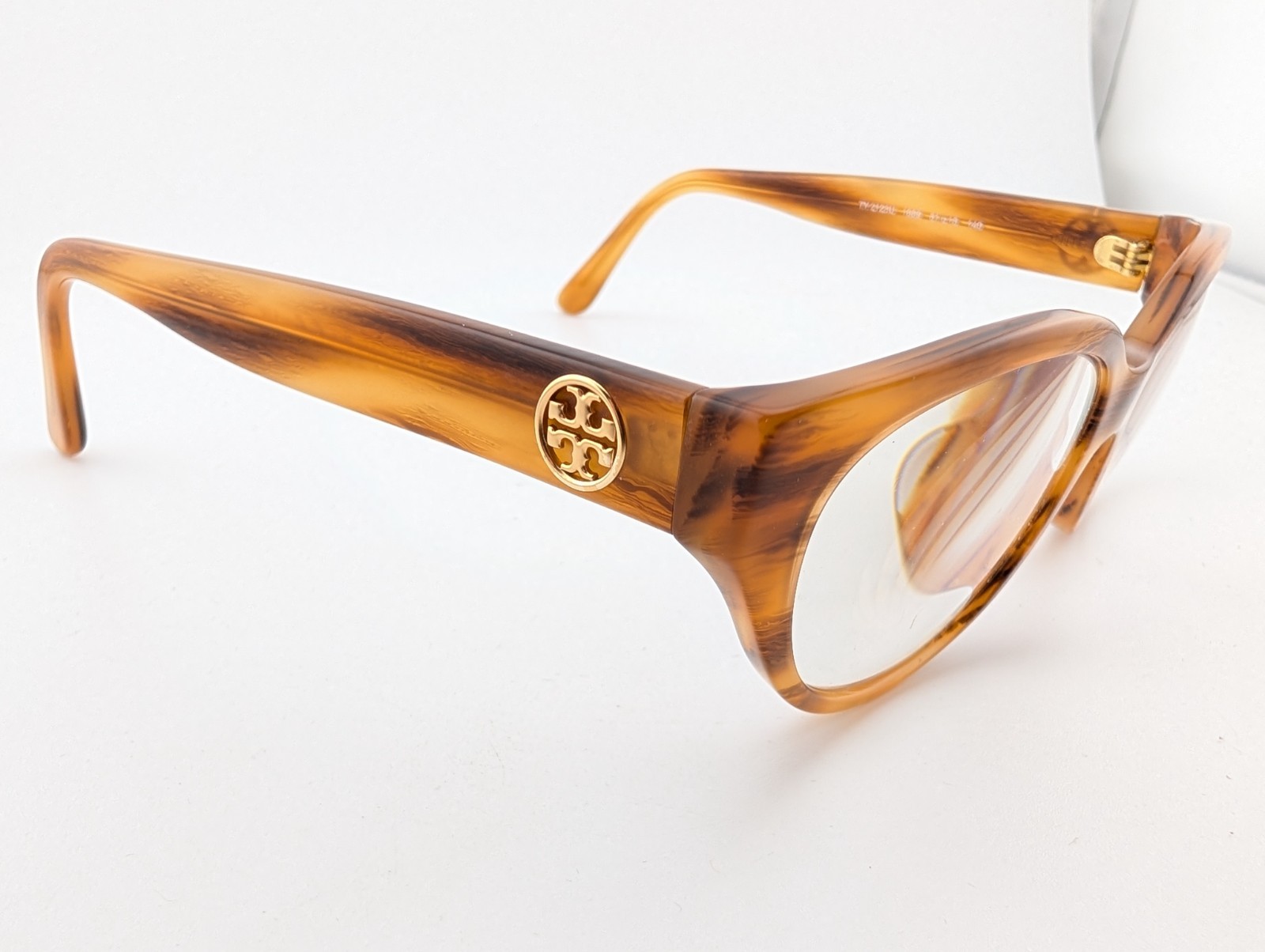 Tory Burch Eyeglasses, Frames Only, TY 2123U 1889, 51-15-140, Honey Brown Stripe thumbnail 7