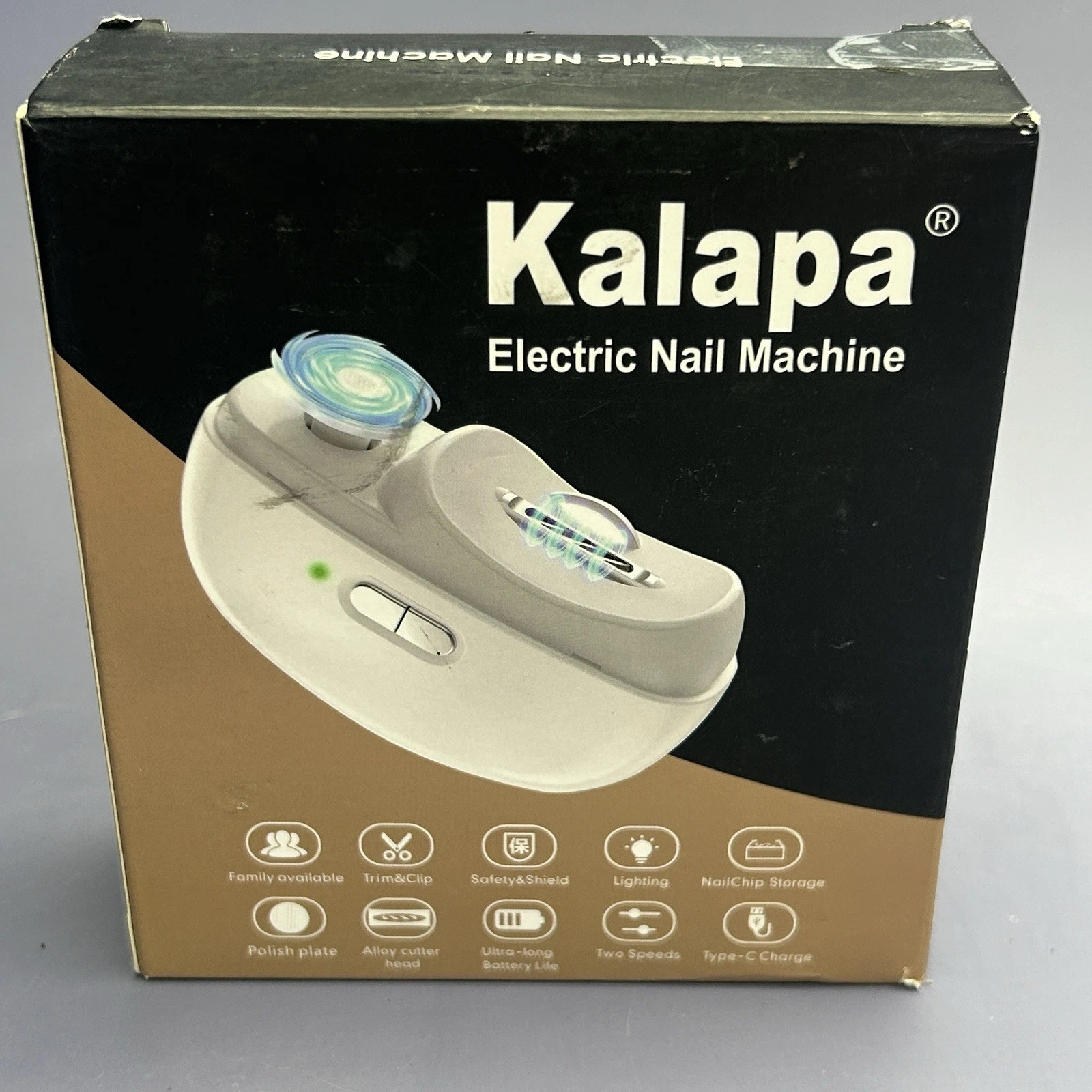 Electric Nail Clippers Upgraded 3 in 1 Automatic with Polishing, Light, WORKS