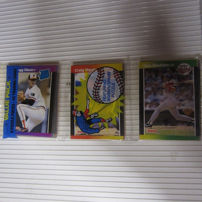 1989 Donruss Factory Sealed Rack Pack  45 CARDS 9 PUZZ;E P
