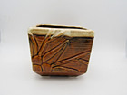 McCoy Pottery Brown Square Lily Planter 4" — photo 1