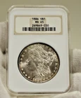1886 US Morgan Silver $1 MS65 NGC Old Soap Bar Slab