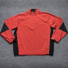 Zero Restriction Tour Series 1/4 Zip Pullover Mens M Red Golf Lightweight