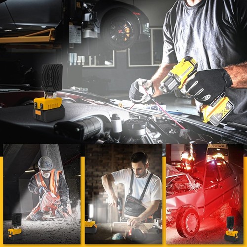 LED Arbeitsleuchte Aufladbar Lampe Außenstrahler Camping Fluter für Dewalt - Bild 9 von 10