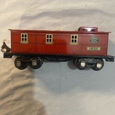 Lionel Lines #1682 O Scale Caboose Freight Car Red Vintage