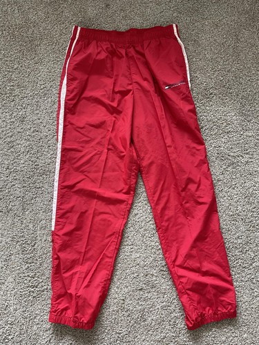 Hilfiger Athletics Track Suit Mens XL Red White Jacket Pants Nylon Retro 90s Y2K - Picture 8 of 15