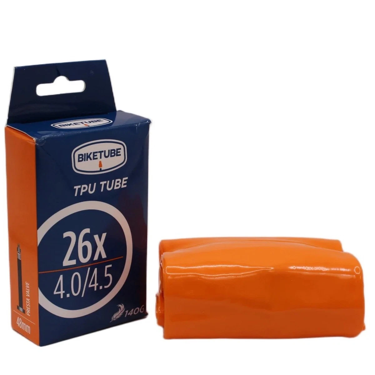 DURO 26" Bike Tube – Fits 1.75 To 2.125 Tires, 48mm Presta Valve, Rubber 13 thumbnail image