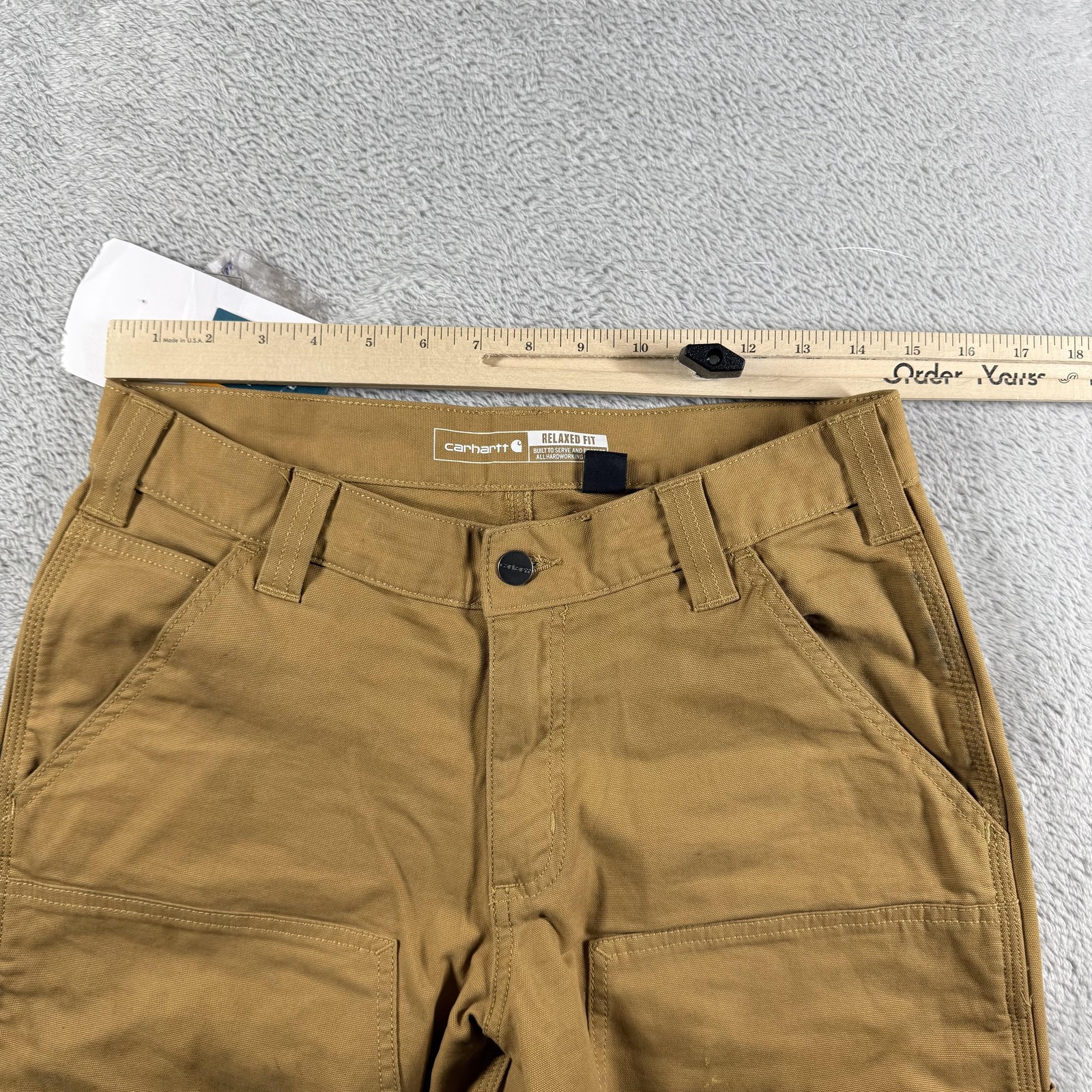 Carhartt Pants Mens 30x30 Brown Rugged Flex Relaxed Fit Canvas Double Knee Work thumbnail 14