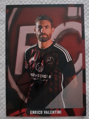Autogrammkarte Enrico Valentini 1. FC Nürnberg Saison 2023/2024