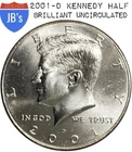 2001-D Kennedy Half Dollar BRILLIANT UNCIRCULATED (BU)