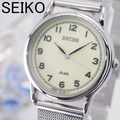 Seiko Alba Success Uhr V721 6000 Jungen Größe Leuchtzifferblatt getestet