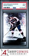 2013 UPPER DECK BLACK DIAMOND #212 MARIO LEMIEUX HOF POP 5 PSA 9
