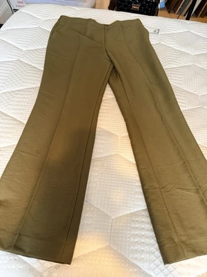 H&M Women’s Tailored Trousers – Olive Green – UK Size 12 – BNWT - Image 1 of 3