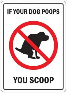 Pick Up After Your Dog Clean Up Dog Poo No Dog Poo Self Adhesive Sticker