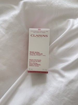 Clarins Paris Multi-Active Brightening Glow Serum  Vitamin C + AHA  1 oz 30 ml