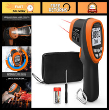 High Temp Infrared Thermometer Gun -58 To 2732 Non-contact Laser Pyrometer D High Temp Infrared Thermometer Gun -58 To 2732 Non-contact Laser Pyrometer D