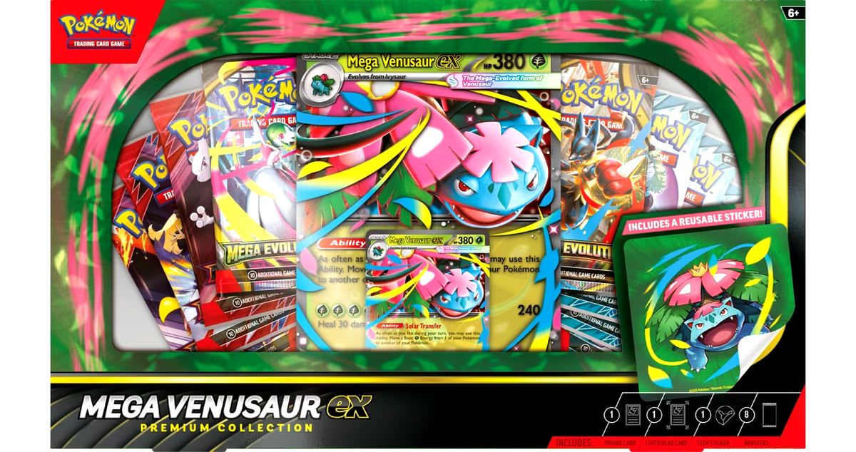 Pokemon TCG Mega Venusaur ex Premium Collection Box Sealed New | eBay